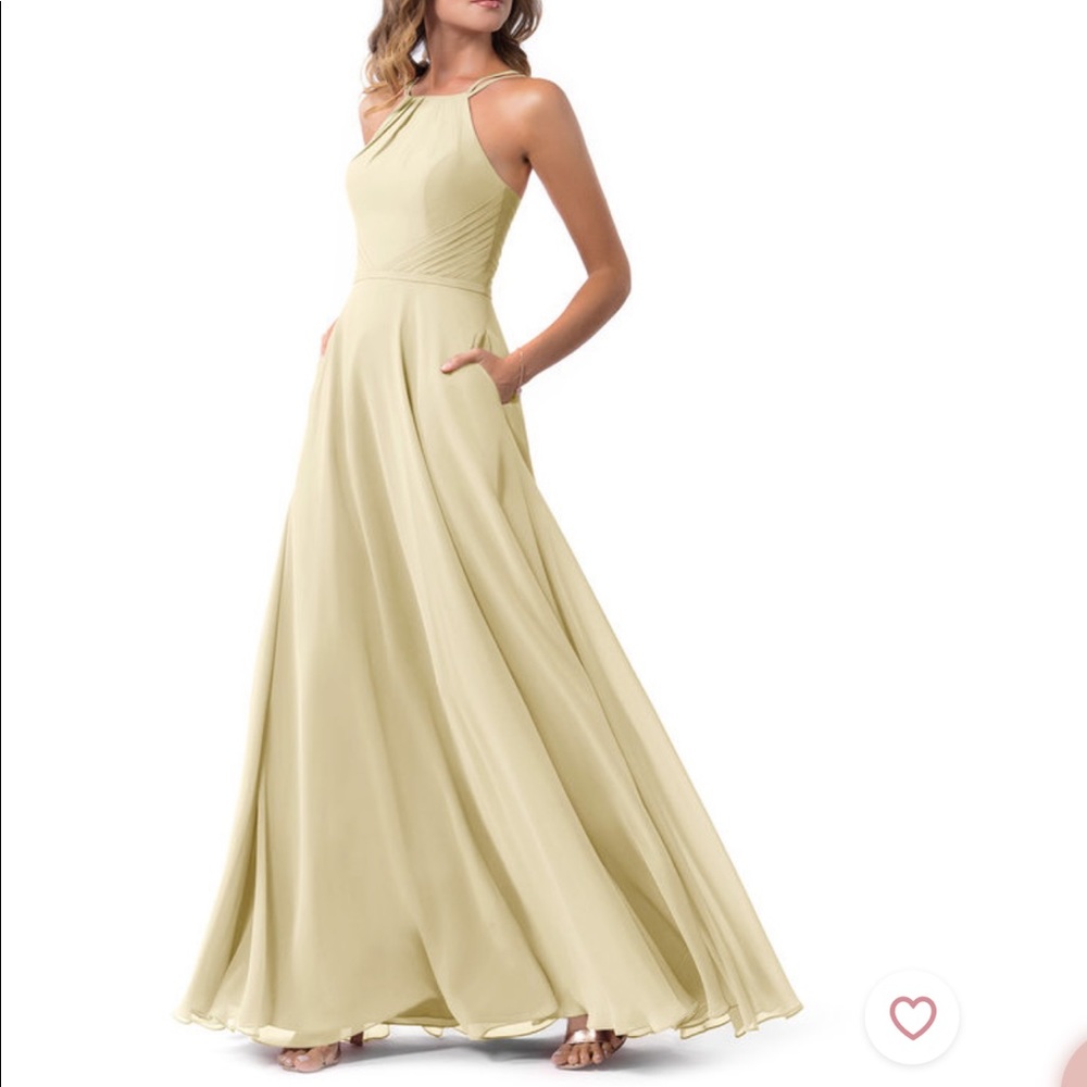 Azazie Melinda Size 2 Champagne